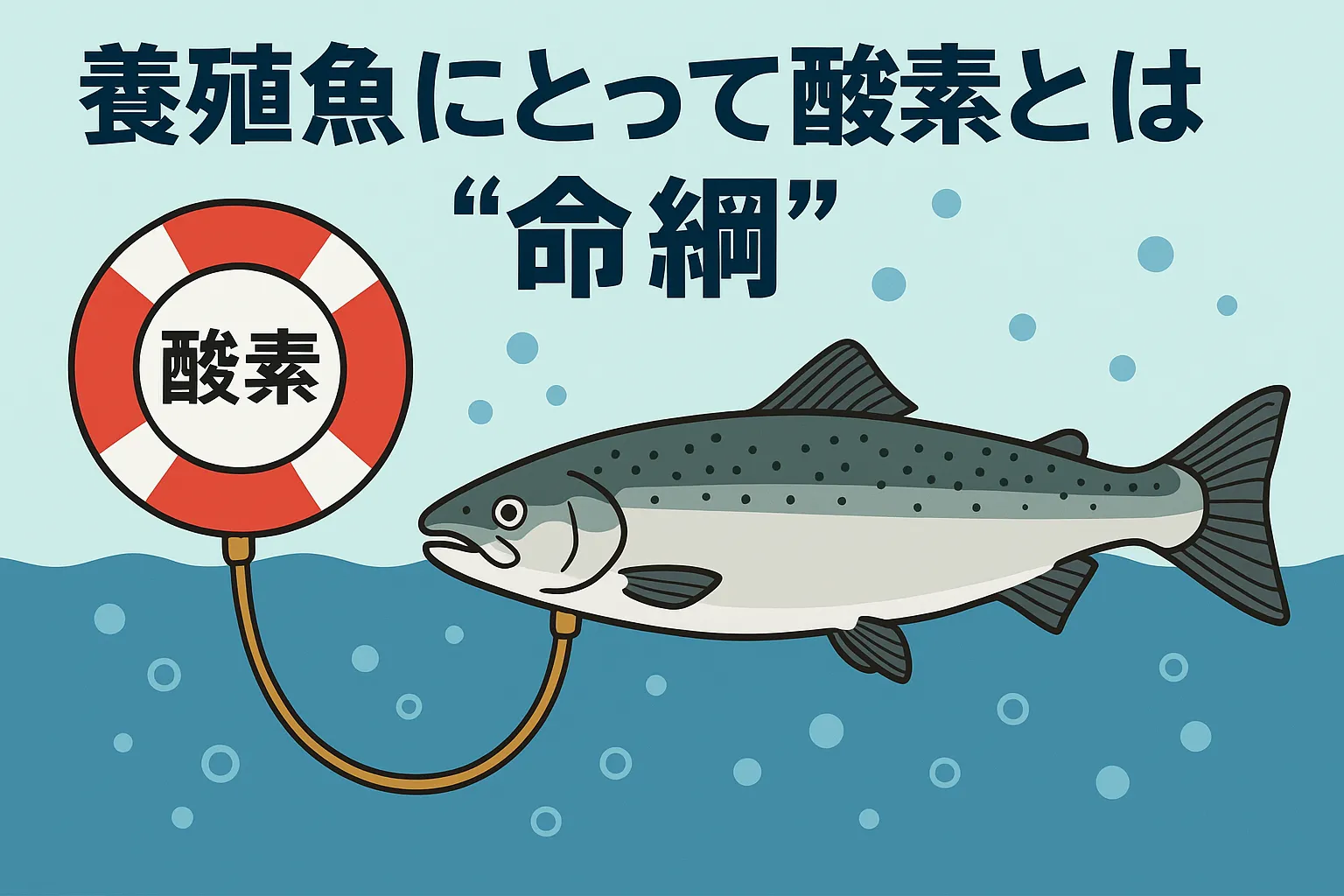 養殖魚にとっての酸素は命綱